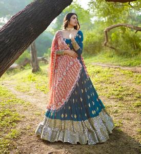 ชุดเดรสแฟชั่นสาวอินเดียคอลเลกชันใหม่ lehenga choli ปักทันสมัยลำดับหนักราคาถูก - Product Image 2