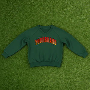 Sudadera con Capucha y Cuello en V para Mujer, Talla Grande, con Logotipo Bordado Personalizado en la Parte Delantera, 100% Algodón, Estilo Urbano, Hip Hop - Product Image 3