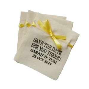 Bolso de algodón de lujo personalizado con cordón, estampado de letras, regalo promocional de color natural, sostenible, elegante, cuidadosamente elaborado, personalizado - Product Image 3