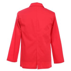 Bata de Laboratorio Roja de Manga Larga KATBROS INDUSTRY, Uniforme de Hospital Unisex de Algodón y Poliéster con Botones y Bolsillos - Product Image 2