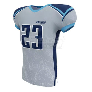 Jersey de Fútbol Americano de Manga Corta, Talla Grande, Transpirable, de Primera Calidad, con Nombre de Equipo Personalizado, Precio al por Mayor - Product Image 2