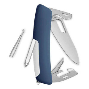 Coltello Tascabile Swiza Allmatt Single Hand SH04 R con 12 Funzioni, Blu Scuro - Product Image 2