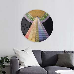 Hilma af Klint Altarpiece : Art mural en verre trempé - Toile imprimée, ART EN VERRE TREMPÉ - Product Image 1