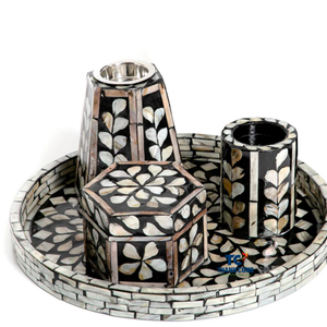 2025 à la mode MOP MABKHAR ENCENS BRÛLEUR CADEAU ENSEMBLE Avec Belle Nacre Incrustation En Gros Décor Islamique Du Vietnam - Product Image 1