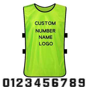 Gilet d'entraînement de football léger et respirant personnalisé bavoirs en maille 100% polyester équipement d'entraînement de coupe automatisé à des prix abordables - Product Image 5