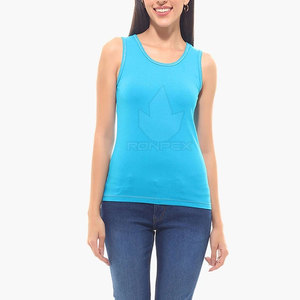 New Style <b>Low</b> Price Women <b>Plus</b> <b>Size</b> Eco-Friendly Breathable Quick Dry Crew Neck Casual Tank <b>Top</b> Polyester/Cotton Fitness Wear - Product Image 5