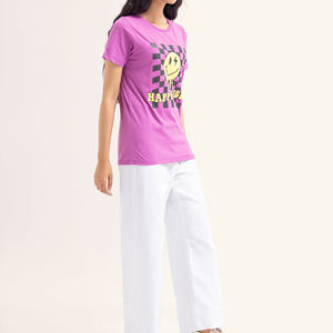 T-shirts amples en coton grande taille pour femmes respirant haut d'été t-shirts Style décontracté solide uni en vrac imprimé T-Shirt - Product Image 5