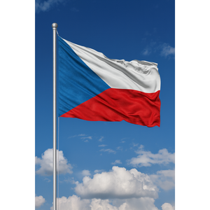 Drapeau extérieur de la République tchèque imprimé numériquement sur soie, modèle universel pour la sécurité automobile, l'éducation et les agences de voyage - Product Image 4