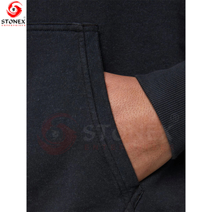 Pull-over à capuche oversize unisexe en gros pour hommes avec logo personnalisé en polaire épaisse imprimée pour l'hiver - Product Image 6
