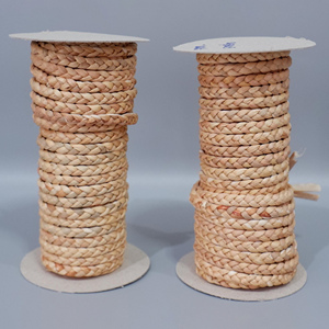 Cordes en fibres naturelles au prix le plus bas pour l'artisanat, cordons solides tressés, corde en jacinthe d'eau, torsades - Product Image 2