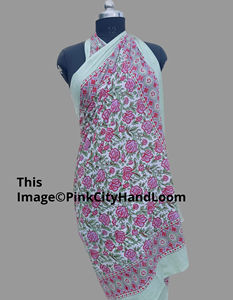 100% Pure Cotton Sarongs <b>for</b> <b>Women</b> Beach Coverup Pareo Party Wear Scarf Fashionable Sarong Block Printed Sarong - Product Image 2