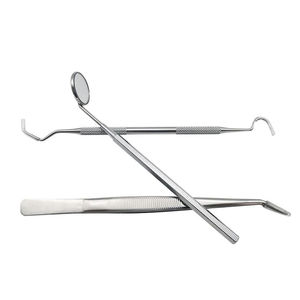 Kit de soins dentaires électriques en acier inoxydable, pince ergonomique, grattoir, miroir buccal, ensemble d'outils chirurgicaux Surgi Right - Product Image 2