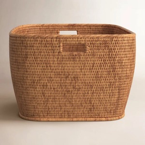 <b>Rectangular</b> Rattan <b>Basket</b> with Seamless Woven Design Handmade <b>Storage</b> <b>Baskets</b> Natural Rattan Modern Multifunction Made in Viet - Product Image 3
