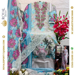 ชุดผ้าฝ้ายออกแบบที่แตกต่างกันสไตล์ปากีสถานพร้อมสวมใส่สำหรับผู้หญิงที่นำเสนอโดยพระราชส่งออก - Product Image 3