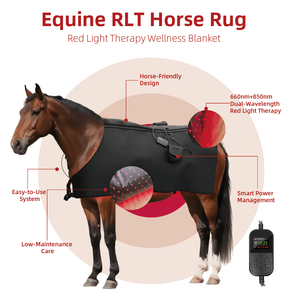 Alat Terapi Cahaya Merah Portabel SunPlus untuk Punggung Kuda 660Nm 850Nm Terapi Cahaya Inframerah Selimut Kuda Alas Terapi yang Dapat Dipakai untuk Kuda - Product Image 2