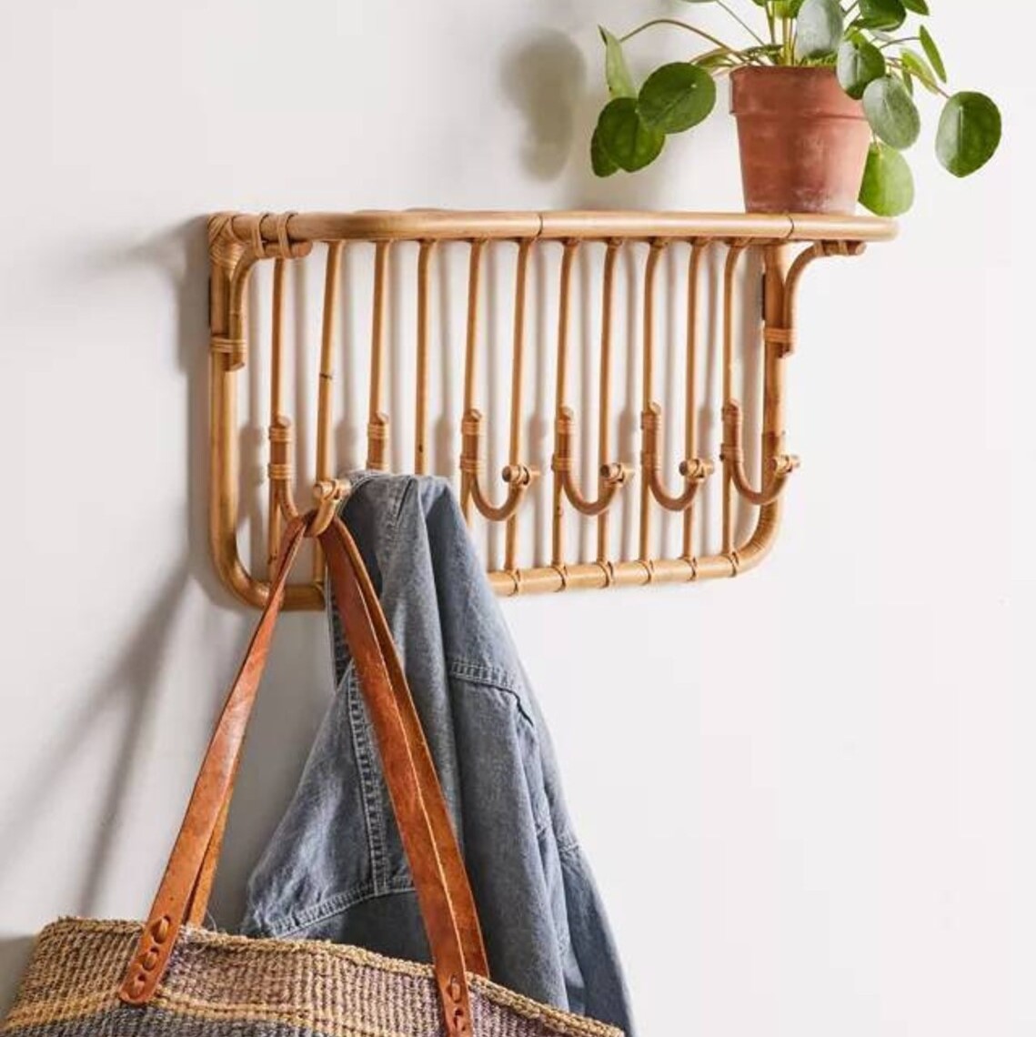 Rattan towel hook shop