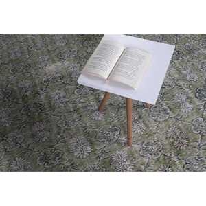 พรมวินเทจตุรกี ขนาด 6.9x10.7 ฟุต, พรมโมร็อกโกสีเขียว - Product Image 5