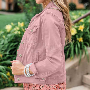 Veste en jean en coton de qualité supérieure pour femmes Traitement de la saison d'hiver à séchage rapide et respirant - Product Image 4