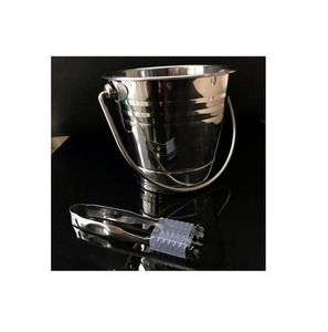 Cubo de hielo moderno de acero inoxidable con diseño a prueba de herrumbre ideal para el hogar, bar, cocina y fiestas - Product Image 2