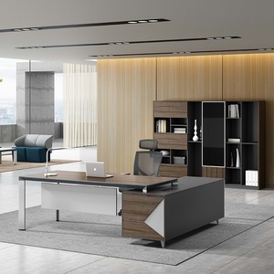 Escritorio Ejecutivo de Madera para Oficina, Altura Ajustable, Estación de Trabajo Ergonómica - Product Image 2