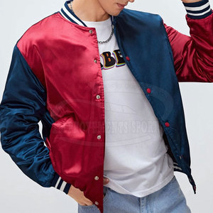 Veste en satin en vrac légère Veste en satin fabriquée en polyester Veste d'hiver en satin à boutons couverts - Product Image 4