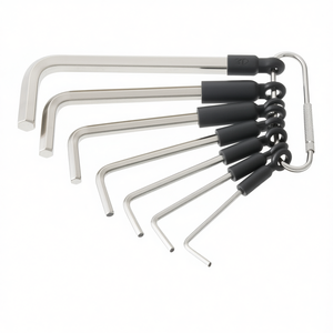 Jeu de clés Allen hexagonales de dimension américaine nickelées Hazet, 7 pièces - Product Image 2