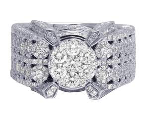 Trendy Hip Hop VVS Moissanite Diamond Gold Plated S925 Sterling Silver Iced Out Anillo personalizado para hombres - Product Image 2