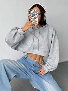 Sweat-shirt pour femme de haute qualité, épais, confortable, coupe ample, surdimensionné, avec poignets côtelés extensibles, imprimé personnalisé - Product Image 3