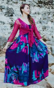 Woman Clothing Drape & Dazzle Bali <b>Knit</b> <b>Shrug</b> for the Fashion-Ready One Size Party Essential Tie at Waist Free Size Beach Wear - Product Image 6