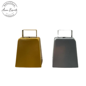 Juego de 2 campanas grandes de Metal con acabado cubierto de polvo para decoración navideña, juego hecho a mano, el mejor precio - Product Image 5