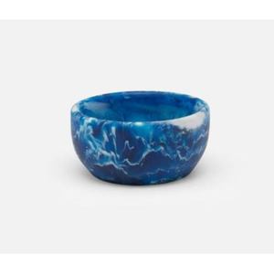 Bol en résine au design antique unique pour les présentations de banquets formels bol de service en résine de couleur bleue de qualité supérieure - Product Image 1