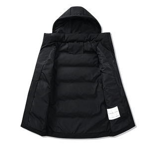 Chaqueta con capucha de burbuja de invierno de alta calidad para hombre, a prueba de viento, estampado a la moda, logotipo personalizable, ropa informal estilo Hip Hop, soporte fino XL - Product Image 5