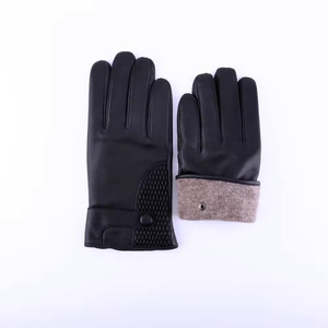 Wool Lining <b>Women's</b> Black Ethiopian Leather <b>Driving</b> <b>Gloves</b> <b>Women</b> Sheepskin Winter Leather <b>Gloves</b> - Product Image 3