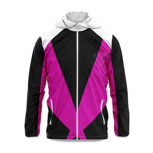 Vestes coupe-vent à sublimation personnalisées de style High Street col montant fabriqué en usine vente chaude - Product Image 6