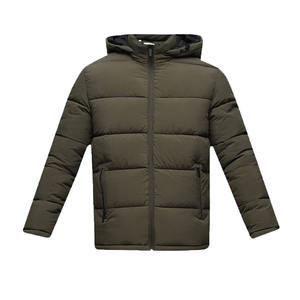 Vêtements de mode décontractés pour l'hiver Vestes à bulles bouffantes de couleur unie pour hommes 100% polyester Veste rembourrée à manches longues pour hommes - Product Image 5