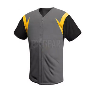 Uniforme de baseball respirant de haute qualité avec matériau 100% polyester pour joueurs adultes - Product Image 3