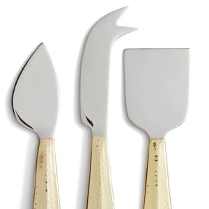 Handcrafted Stainless Steel Cheese Knife Set Elegant Wooden Handle Manual Operation <b>Dishwasher</b> Safe Eco-Friendly for Gourmet - Product Image 1