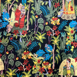 Tissu en coton cambre imprimé à la main 60x60, motif traditionnel Jaipuri, écologique et biologique, idéal pour sacs artisanaux, rideaux et vêtements pour garçons - Product Image 1