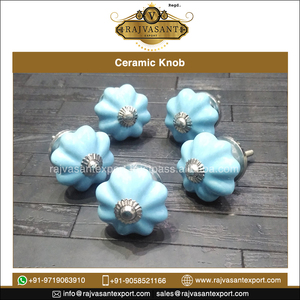 Perilla de cerámica para muebles de dormitorio, manijas y tiradores de cajón para decoración Interior, el mejor Hardware - Product Image 3