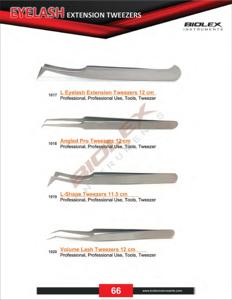 False Lashes Applicator <b>Tweezers</b> Custom Private Label Matt Finish Medical Grade Stainless Steel Precision Eyelashes <b>Tweezers</b> - Product Image 2