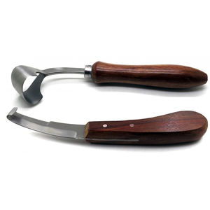Haute qualité personnalisé nouveau fait Surtechs ensemble d'instruments vétérinaires manche en bois couteau à sabot réutilisable - Product Image 3