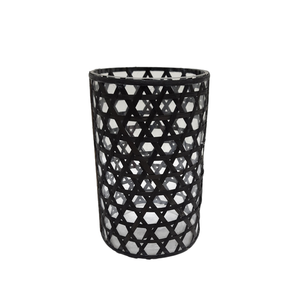 Vente chaude Premium Qualité Décoratif Pour La Maison Design Classique Verre/canne Votive Noir Style Moderne Pot De Bougie Pour La Décoration De Table - Product Image 5
