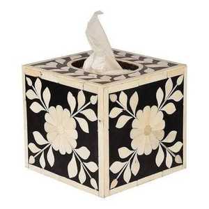 Premium Quality <b>Vintage</b> Craft Design Square Tissue <b>Box</b> Mother of Pearl Inlay and Bone Inlay Decorative <b>Jewelry</b> Ring <b>Box</b> - Product Image 1