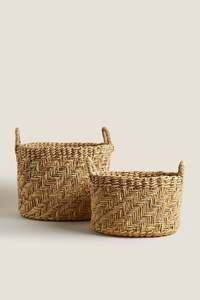Panier en rotin de forme ovale avec tissage durable, parfait pour les besoins de rangement décoratifs élégants et pratiques - Product Image 3