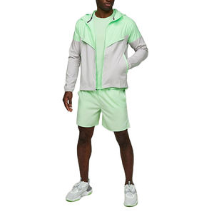 Camiseta de nailon de poliéster 2025, Chaqueta corta transpirable con botones, chándal cortavientos deportivo de verano personalizado Unisex de 2 colores - Product Image 1