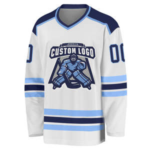 OEM Professional Customized Polyester Sublimation Embroidery Tackle Twill Ice Hockey Jersey for Team Services - Product Image 6