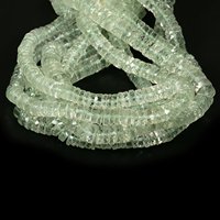 Perles d'améthyste verte Prasiolite facettées en forme de disque, pierres précieuses naturelles en fil pour collier, bracelet, création de bijoux faits main 2026