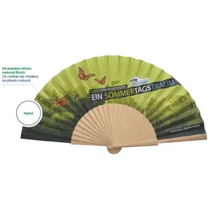 Abanico de madera de algodón, merchandising personalizado - Product Image 3