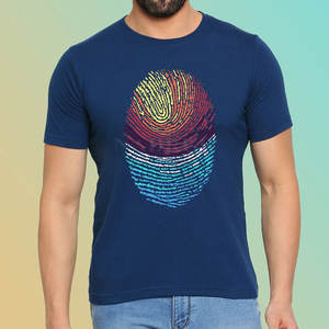 Camiseta estampada para hombre con aspecto elegante y ajuste fácil Camiseta estampada versátil para hombre con diseño minimalista y comodidad - Product Image 4