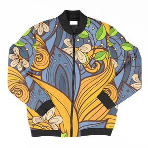 Chaqueta de bombardero de calidad superior unisex diseño de béisbol bordado sublimado personalizado cierre de cremallera a prueba de viento ligero - Product Image 1